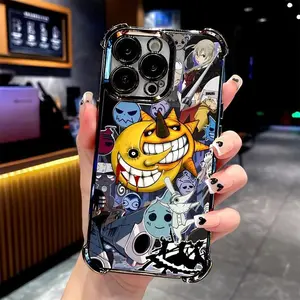 Vintage Soul Eater Anime Phone Case - Glossy Shockproof Shell,for iPhone 7 8 X XS 11 12 13 14 15 16 17 Pro Max Plus,Phone Accessories,Gift for him/her Protective Cover Protection Casing
