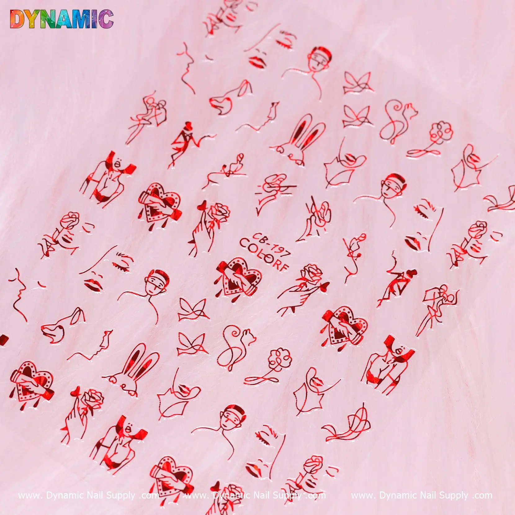 hand writing art (red) (CB 197)