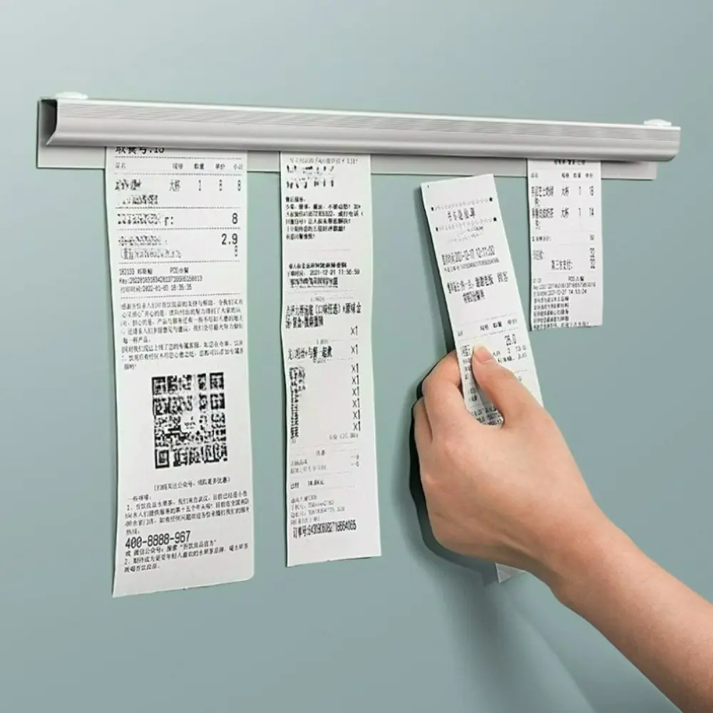 Aluminum receipt folder and document manager, File Organizer, Storage - non-stick smooth design, durable metal frame