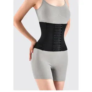 2-in-1 Waist Trainer for Women - 7 Steel Bones Tummy Control Shaper, Double Compression Sweat Belt for Gym & Postpartum Recovery