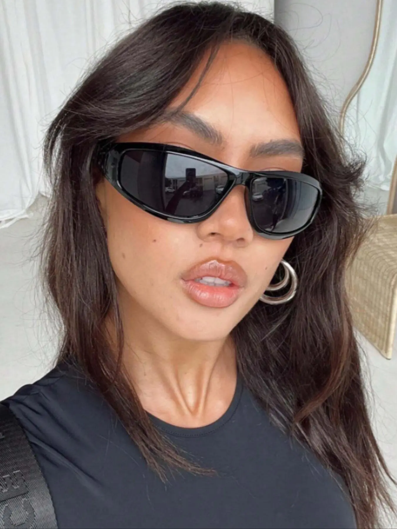 Y2k Outdoor Riding Glasses for Women, Trendy Sunglasses, Lightweight Durable Sunglasses, Uv400 Sun Protection Shades, Vintage Beach Accessories, Sporty Sunglasses, Trendy Beach Eyewear