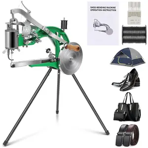 Shoe Repair Machine,Cobbler Sewing Machine,Leather Sewing Machine,Manual Dual Cotton Nylon Line Sewing Machine for Upsolery,Clothes,Zippers and Tents