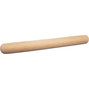 Wooden Rolling Pin French Dumpling Rolling Pin for Baking Pizza Dough Roller 30 x 3.5cm