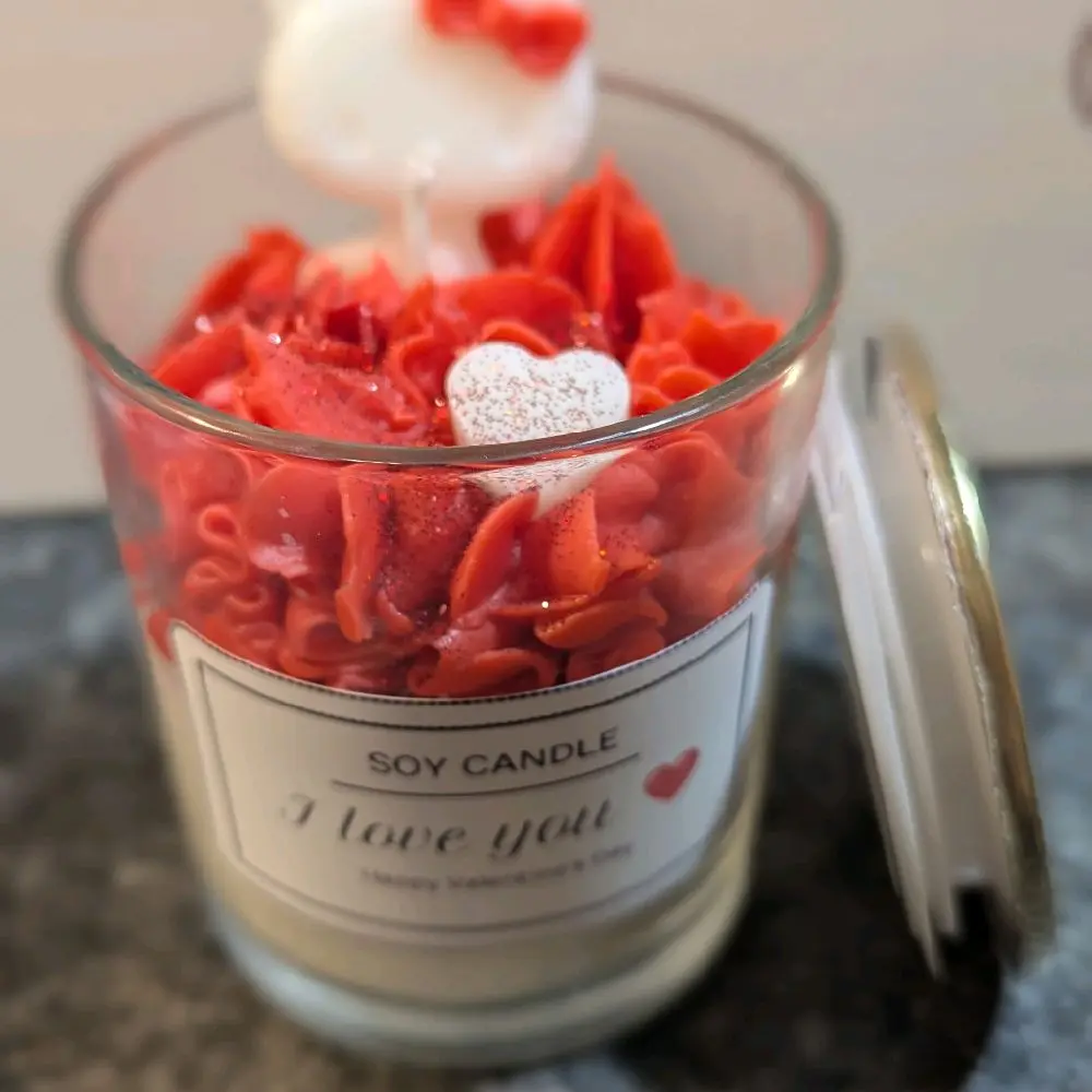 Kitty Valentine  I love you  scented candle 8oz