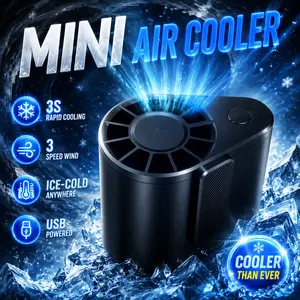 3000mAh Portable Waist Fan, Rechargeable Clip on Wearable Belt Personal Fan With 3 Speeds Cooling For Outdoor, Camping, Travel, Fishing