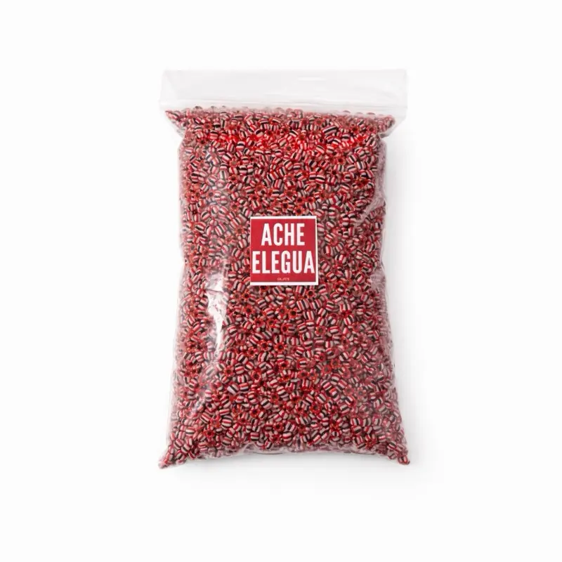 Beads Oya - Red and White Beads in Stylish Packaging for Jewelry & Craft Projects Colorful Versatile Design Beaded Tassel Charms Beaded Mesh Bangle Charms