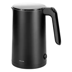 Zwilling Enfinigy Cool Touch Kettle 1 Liter Compact Design for Small Kitchens Double-Walled Body Stainless Steel 1500 Watts Safety Features