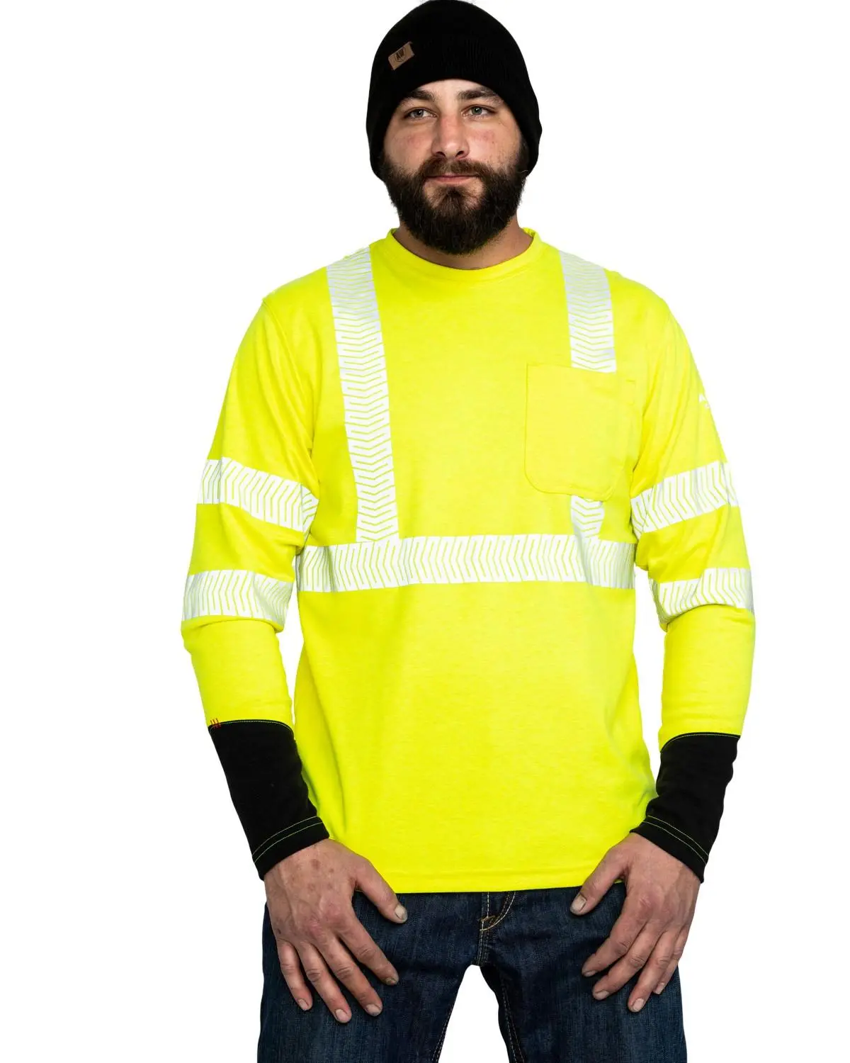 Ariat Men's Men'S Fr Crew Hi-Vis Long Sleeve Work Shirt - 10025432