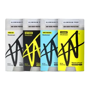 Aluminum Free Deo Multi Pack - 48 Hours Odor Control with Magnesium Vitamin E & Shea Butter for Smooth Freshness 2.6 oz Each