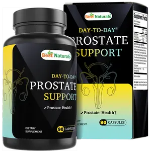 Best Naturals Day-to-Day Prostate Support Supplements 90 Veg Capsules - Made with Saw Palmetto, Green Tea, Pumpkin, Nettle, African Pygeum, & Beta Sitosterol