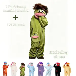 Adult Fun Wearable Blanket, Ultra Soft Plush Hooded Home Blanket, Perfect for Movie Night and Family Entertainment, Holiday Gift, Multiple Colors