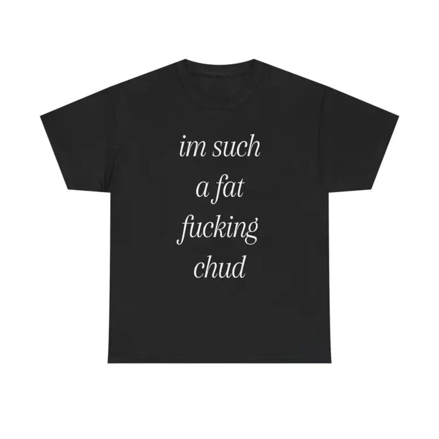 Unisex Short-Sleeve Cotton Graphic Tees - Meme Shirts Funny, Bold Meme Text, Soft Breathable, Stretch, Sporty Chic Casual Streetwear Sports Top (Menswear Vibe)