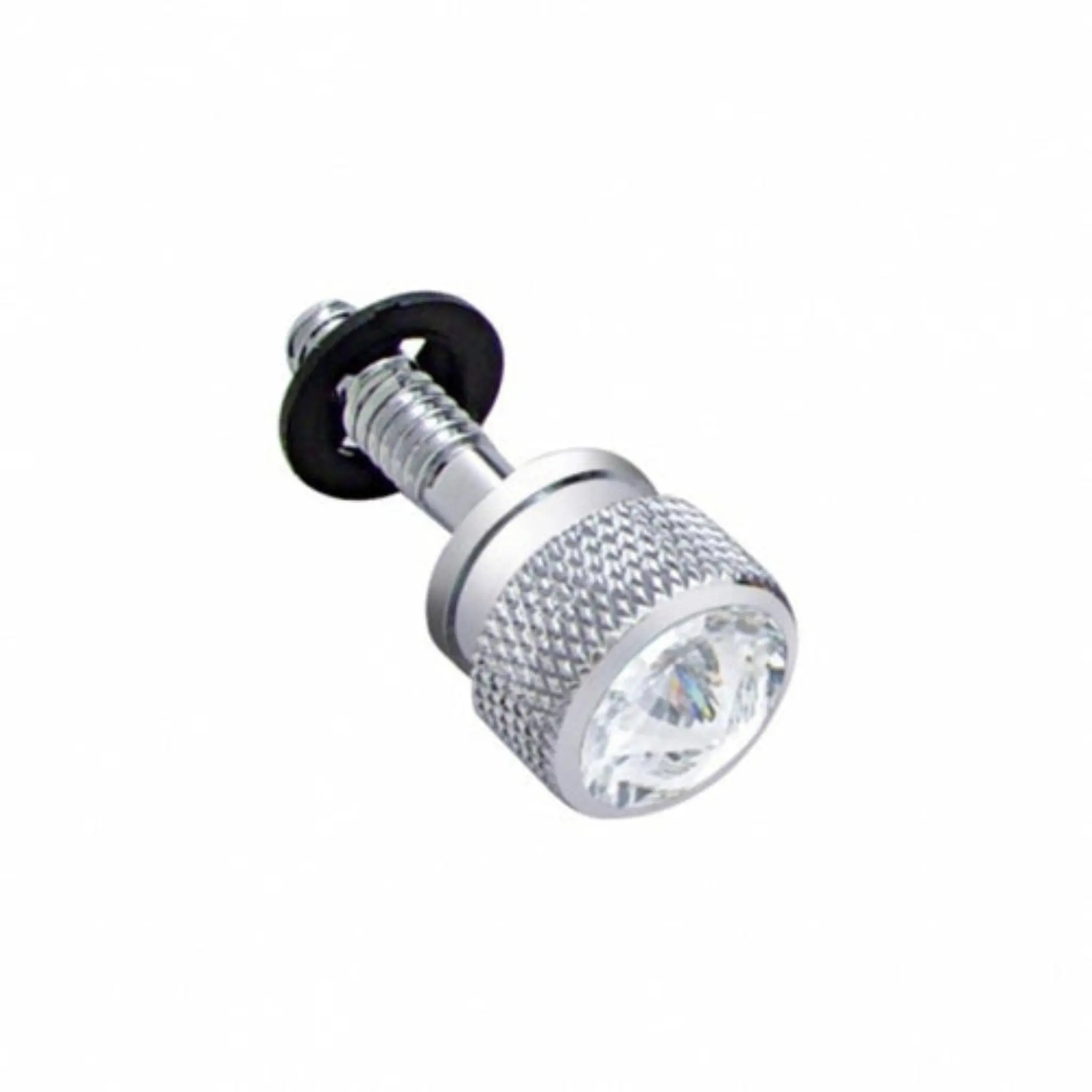 United Pacific Chrome Dash Screws with Crystal for Peterbilt Trucks, Vehicle Interior Fasteners (6 Pack)