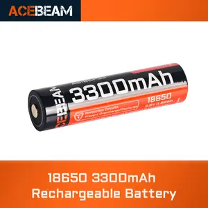 ACEBEAM 18650 battery 3300mAh USB-C Rechargeable Li-ion Battery Phone Smartphone