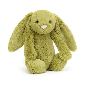 Jellycat Bashful Bunny Plush Set – 1 Authentic Bunny Toy + Jellycat Gift Bag + Bonus Gift, Soft Cute Rabbit Stuffed Animal