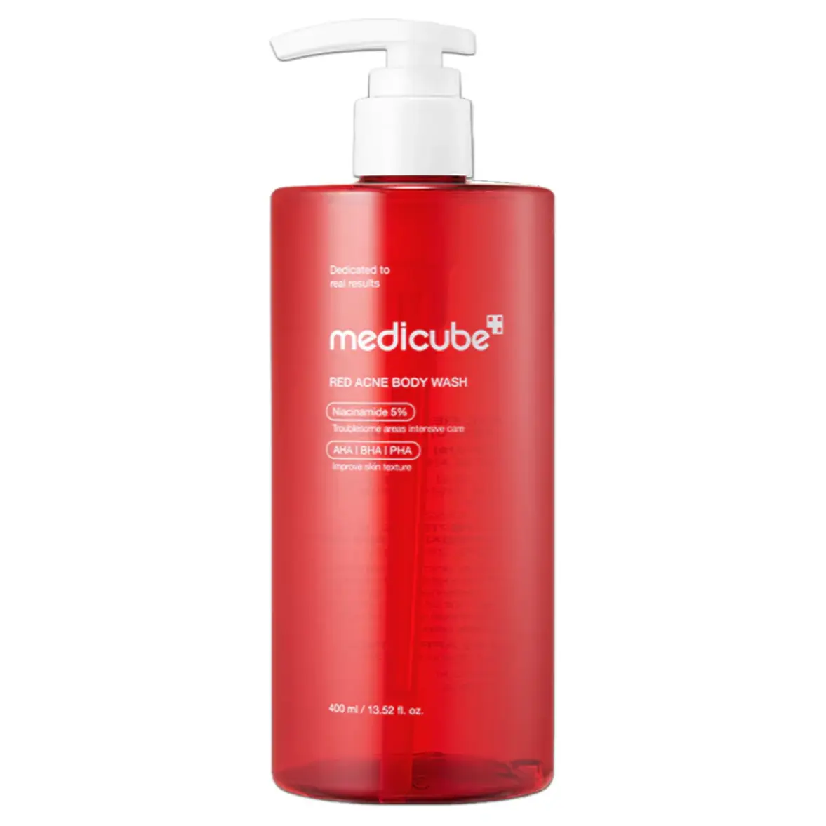 [Official Medicube Partner] Red Acne Body Wash 3.0 400g - Low pH Clarifying Body Wash For Back & Chest | Hydrating Body Wash with Niacinamide, AHA BHA PHA - Gentle Low pH Care & Floral Cotton Musk Scent