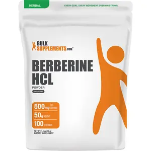 BulkSupplements Berberine HCl Powder - Edible - Natural Antioxidants - Berberis Aristata - 50g - 500mg per Serving