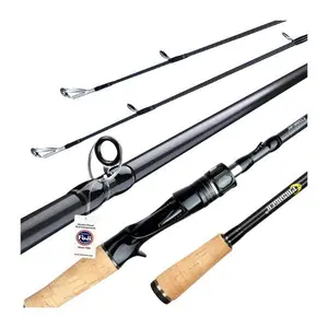 Carbon Fiber Universal Ultra-Long Lure Rods - Saltwater Trolling Rods, 1.98m/2.13m/2.28m/2.7m/3m Lengths, Straight/Gun Handles, MH Moderate-Fast Action, Slight Bend for Lip Hooking Sea Bass, Sea Angling Lure Fishing Set