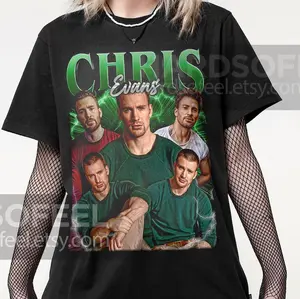 Chris Evans Unique Vintage T-Shirt, Gift For Women and Man Unisex T-Shirt