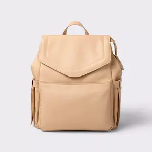 Flap Top Diaper Backpack - Tan - Cloud Island