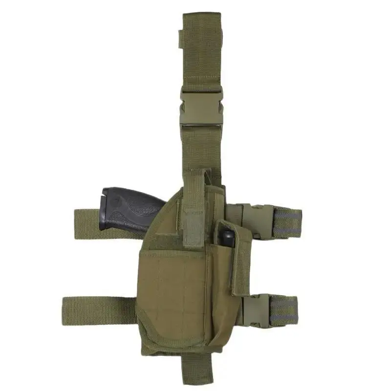 ROTHCO Deluxe Tactical Drop Leg Holster, Universal Fit Polyester & CORDURA Construction for Adults, with Quick-Release Buckle & Extra Mag Pouch, Adult