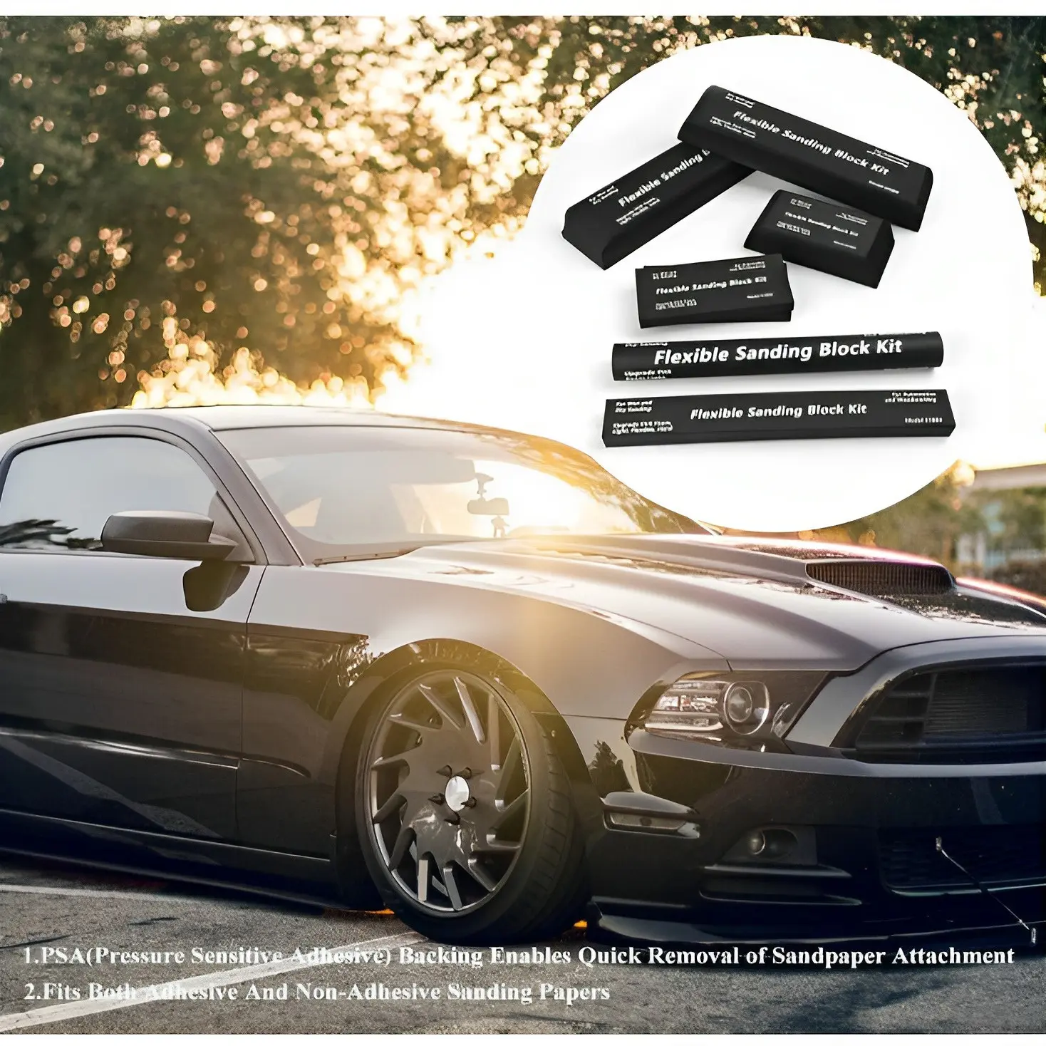 7/12 Piece Eva Sanding Block Set, Ideal for Woodworking and Car Body Polishing, Durable and Versatile Sanding Blocks Kit