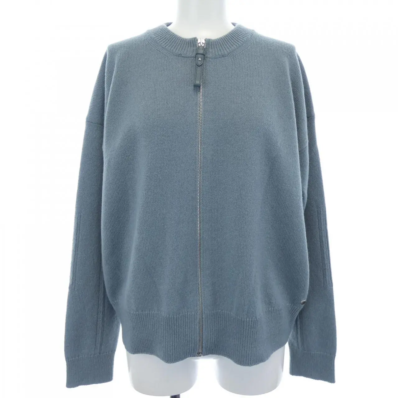 Pre-owned HERMÈS Cashmere Small Leather Goods Hermes Clou De Selle Cardigan 38