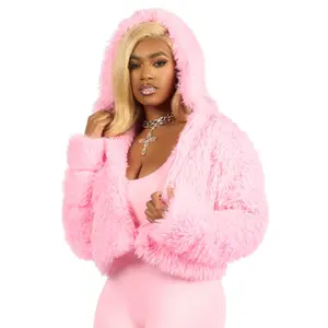 Kristin Pink Fur Jacket