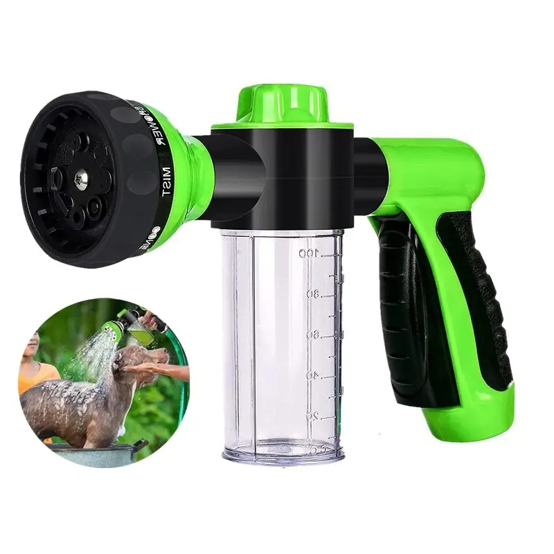 Horse Shower Sprayer, Water Sprayer, Adjustable Dual Spray High-Pressure Spray Nozzle, Garden Animal Washer and Car Cleaning Tool