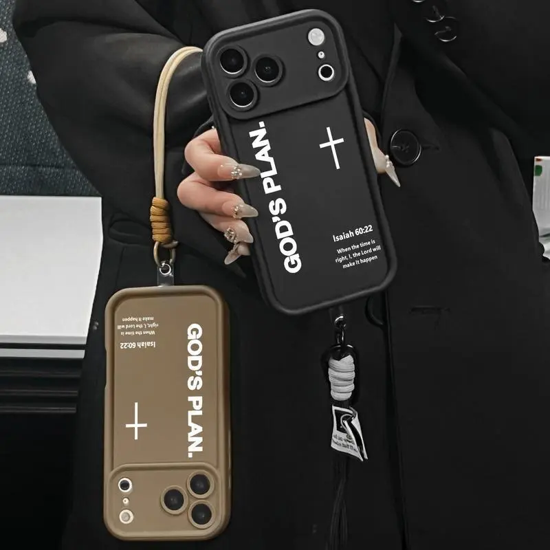 English - style cross for use with iPhone 17 air 16 Pro max 15 plus 14 Pro 13/12/11/X/XR/XSMAX soft Shockproof phone case compatible with Samsung Galaxy S25 ultra S24 plus S23 FE S22/S21 cool artistic RetroRevival trending aesthetic Shockproof