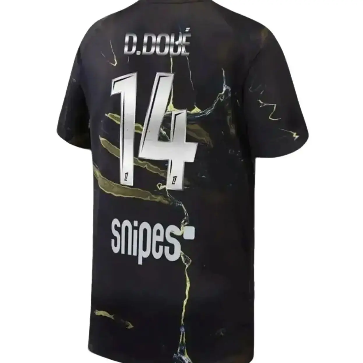 D Doue 14 Night Edition Soccer Jersey Black Unisex Football Fan Shirt