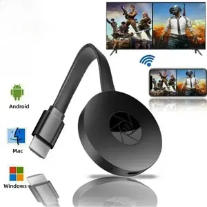Wireless Display Dongle, Portable TV Stick Screen Mirroring Adapter for Android iOS Phone to TV Projector