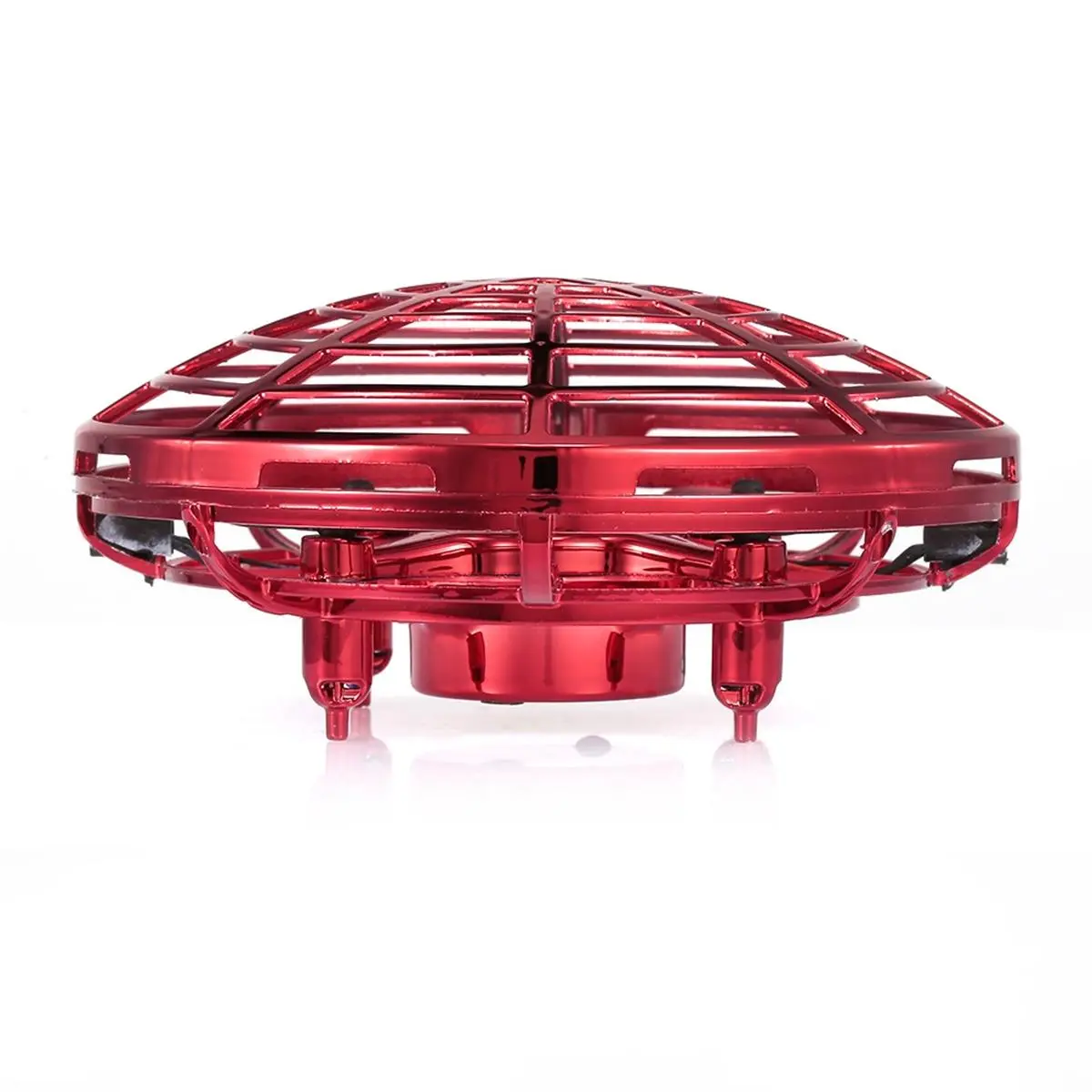 Mini UFO Hand Controlled Quadcopter, Red