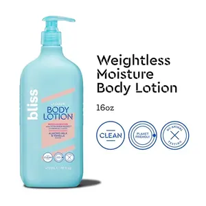 Bliss Cloud 9 Body Lotion Weightless Moisture, Almond Milk & Vanilla, 16oz