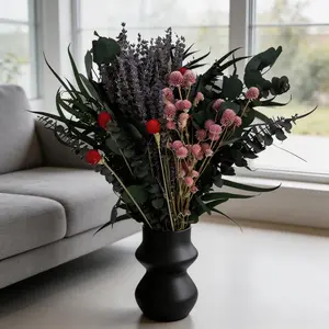 Dried Lavender Eucalyptus Globe Amaranth Bouquet