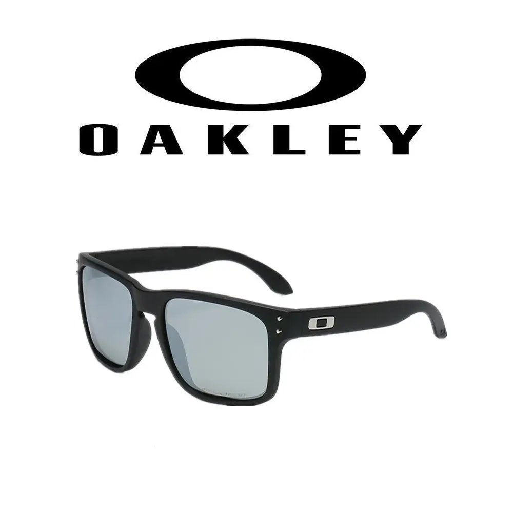 Oakley Holbrook Polarized Sunglasses for Men Women, Square Frame Outdoor Sports Eyewear for Driving Cycling Fishing and Daily Style