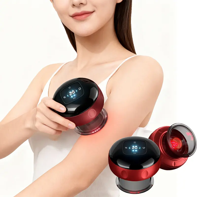 Portable USB-Charging Home-Use Full-Body Cupping & Acupressure Device - Single Unit Relaxation Scraping Massage Appliance