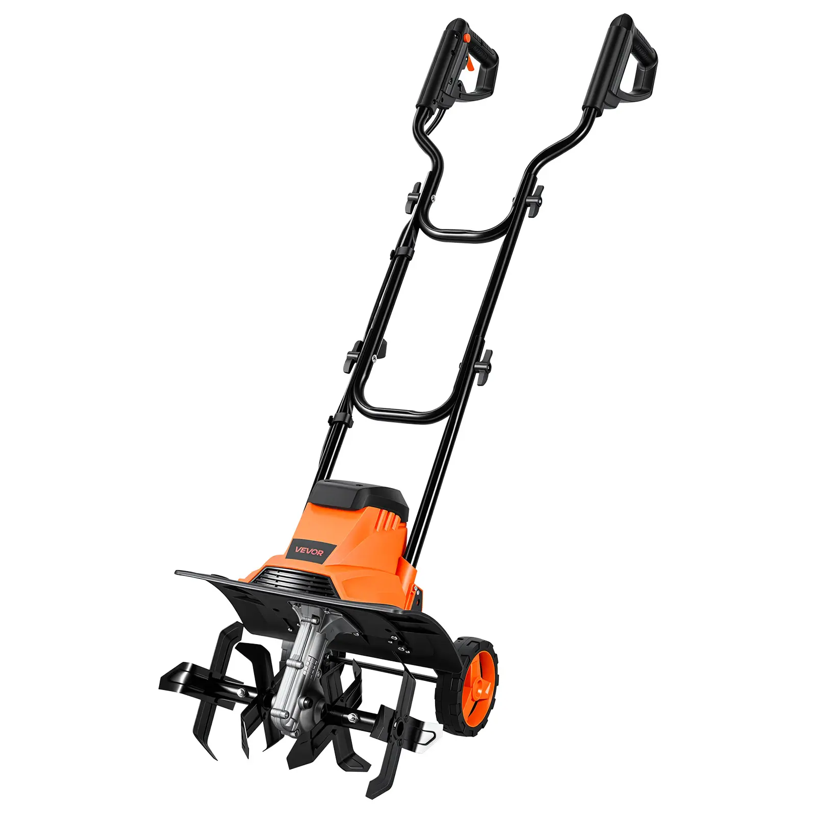 【summerfinds】VEVOR Corded Electric Tiller, 14 Inch Tilling Width Garden Rototiller, 10-Amp Motor Heavy-Duty Tilling Machine, Cultivator with Steel Tines and Foldable Handle, for Lawn, Yard, and Gardening Care