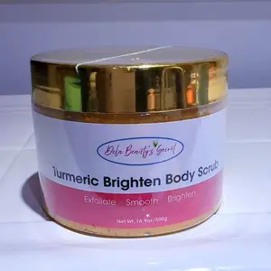 DBeauty's Secret Turmeric Brightening Body Scrub - Exfoliate Smooth Brighten 16.9oz/500g