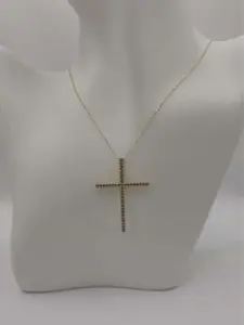 Cadena con Cruz size 18 10k Gold Chain with Cross Pendant for Simple Meaningful Accessory