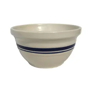 Ohio Stoneware 6505036 8 in. Dominion Ceramic Mixing Bowl Blue & White - pack of 4