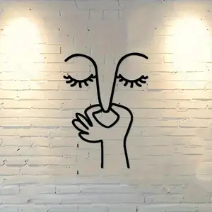 Whimsical Metal Wall Art - Humorous Handcrafted Artistic Sign for Bathroom, Bedroom & Living Room | Playful Home Decor | Unique Wall Sculpture