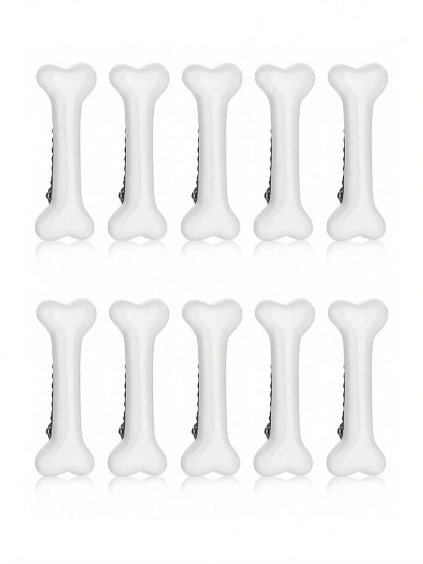 10pcs Cute Dog Bone and Crocodile Hair Clips, Super Cute Clips, Funny Bone Hair Clamps, Multi-Functional Side Bangs Clips, Party and Holiday Accessories, Hair Clip Set, Hairclips