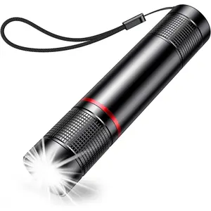 Flashlight Rechargeable, High Lumens Flashlight, Super Bright Small LED Flash Light- Zoomable, Adjustable Brightness, Long Lasting for Camping, Outdoors and Home