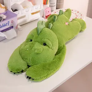 Cute Dinosaur Plush Toy, Crocodile Soft Pillow, Adorable Animal Gift for Kids and Adults, Perfect Hugger and Playmate