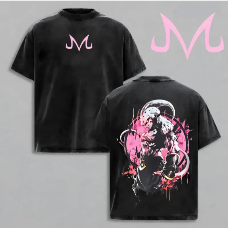 Goku Saiyan Unisex Washed outfits men women streetwear 80s 90s graphic washed tees cotton Anime tank tops  gifts