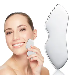 Stainless Steel Gua Sha Facial Tool, 1 Count Body Lymphatic Drainage Massager, Face Guasha Face Sculpting Tool, Skin Care Tool for Women & Girls, Face Lifting Device