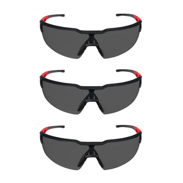 Milwaukee Safety Glasses - Anti-Scratch Lenses - Tinted (Set of 3)