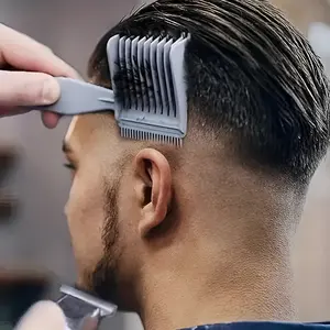 Professional 3PCS Haircut Combs for Men – Long handle, no heat, anti-slip design for easy at-home trims. Ideal for dads, husbands, and kids. Master home barbering without the salon visit!