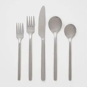 20pc Ashby Flatware Set Silver - Threshold